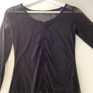Sheer Drawstring Dance Top