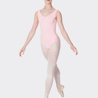 Pink Premium Thick Strap Leotard